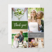 Moderne Groene Eenvoudige Fotocollage Aangepast hu (Voorkant / Achterkant)