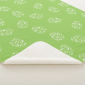 Moderne groene eieren sherpa deken (3/4)