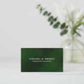 Moderne groene, elegante platte professional visitekaartje (Staand voorkant)