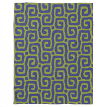 moderne groene en blauwe abstracte patroon