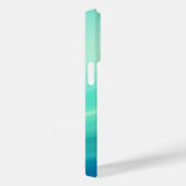 Moderne groene en blauwe gradiënt script kalligraf Case-Mate iPhone case (Achterkant / Rechts)