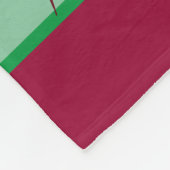 Moderne groene en Bourgognige Planten bladeren Fleece Deken (Hoek)