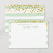 Moderne groene en gouden woorden van adviserende K Advieskaart (Voorkant / Achterkant)