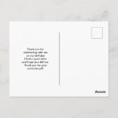 Moderne groene en rode ruimte-nevel aquarel briefkaart (Achterkant)