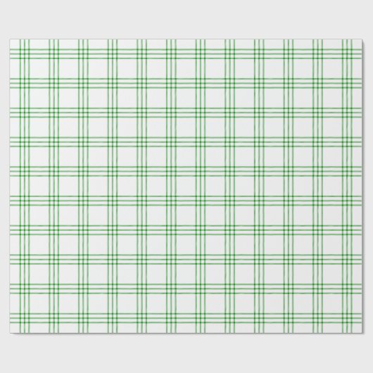 Moderne groene en witte spelden |Groot patroon| Cadeaupapier (Vlak)