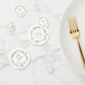 Moderne groene eucalyptus bruiloftsconfetti confetti (Groep)