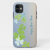 Moderne groene florale Hoesje (Achterkant)