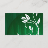 Moderne groene florale VOL1 Visitekaartje (Achterkant)
