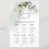 Moderne groene foliage wat er in je portemonnee zi (Voorkant)