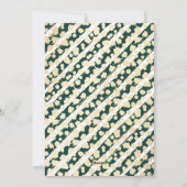 Moderne groene foto Vrolijk kerstfeest Feestdagenkaart (Achterkant)