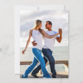 Moderne Groene FOTOBruiloft Uitnodiging QR CODE (Achterkant)