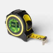 Moderne groene gedrukte circuitmicrochip Aangepast Rolmaat (Hoek)