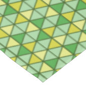 Moderne groene gele driehoek Geometrisch patroon Tafelkleed (Gekanteld)