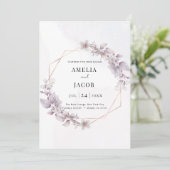 Moderne groene geometrieuitnodiging kaart (Staand voorkant)