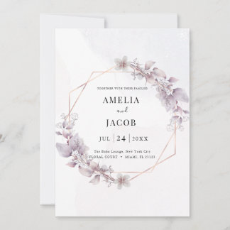 Moderne groene geometrieuitnodiging kaart