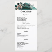 Moderne groene geometrische ontwerpmenu menu (Voorkant)