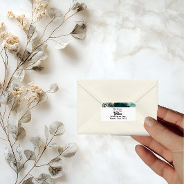 Moderne groene geometrische ontwerpopdrachtlabel etiket