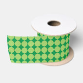 Moderne groene geometrische St. Patrick's Day Satijnen Lint (Spoel)
