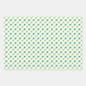 Moderne Groene Geometrische St. Patrick's Day set  Inpakpapier Vel (Voorkant 2)