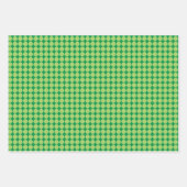 Moderne Groene Geometrische St. Patrick's Day set  Inpakpapier Vel (Voorkant)