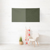 Moderne groene gesplitste paneel evenementbanner – spandoek (Insitu)