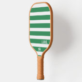 Moderne groene gestreepte luxe pickleball-paddle pickleball paddle (Links)