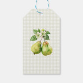 Moderne groene Gingham Perfect Pair Bruidscadeaufe Cadeaulabel (Achterkant)