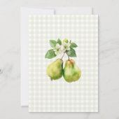 Moderne groene Gingham Perfect Pair Bruidsmeisjesf Kaart (Achterkant)