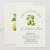 Moderne groene Gingham Perfect Pair Bruidsmeisjesf Kaart (Voorkant / Achterkant)