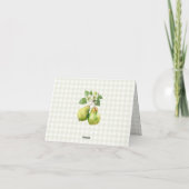 Moderne Groene Gingham Perfecte Paar Bruidsuitnodi Bedankkaart (Achterkant)