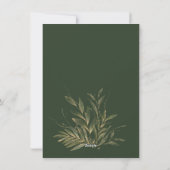 moderne groene glitter kerst feestdagenkaart (Achterkant)