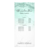 Moderne, groene glitter marmer make-up artiest reclamekaart (Achterkant)