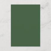 Moderne groene golvende kader QR-code trouw-RSvp Informatiekaartje (Achterkant)
