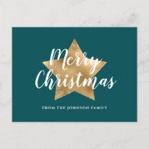 Moderne groene gouden ster Kerstmis