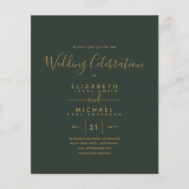 Moderne groene goudprijsbinding nodigt ons uit