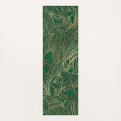 Moderne groene goudvulling Plant botanisch ontwerp Yogamat (Voorkant)