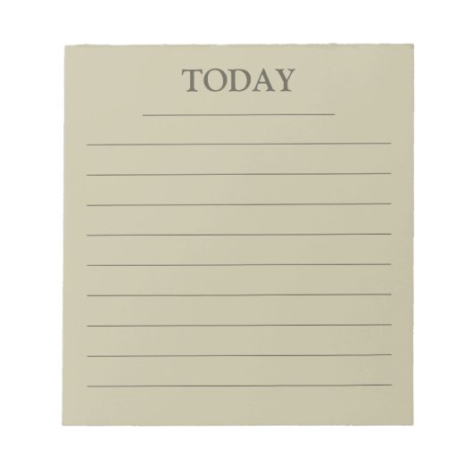 Moderne groene gras VANDAAG om lijst gelinkt te do Notitieblok (Voorkant)