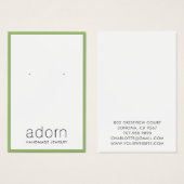 Moderne groene grensjuwelen die Kaart verdienen (Voorkant /achterkant)