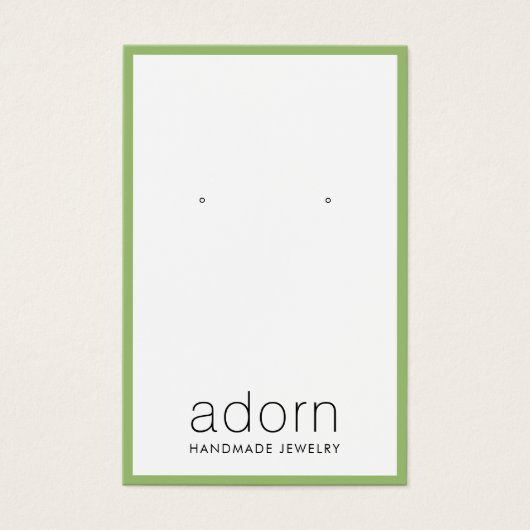 Moderne groene grensjuwelen die Kaart verdienen (Voorkant)