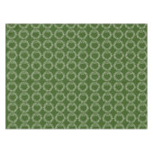 Moderne groene grillige kerst tafelkleed (Voorkant (Horizontaal))