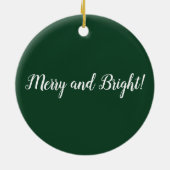 Moderne groene hertenhoorns monogram keramisch ornament (Achterkant)