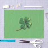 Moderne Groene Ierse Klaverblad Tissuepapier (Craft)