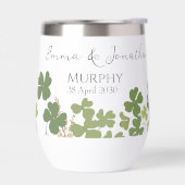 Moderne Groene Ierse Leaf Clover Wedding (Links)