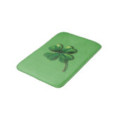 Moderne groene Ierse shamrock Badmat (Gekanteld)