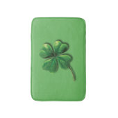 Moderne groene Ierse shamrock Badmat (Voorkant Verticaal)