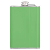 Moderne groene Ierse shamrock Heupfles (Achterkant)
