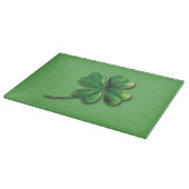 Moderne groene Ierse shamrock Snijplank (Hoek)