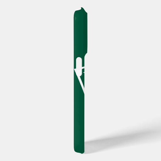 Moderne groene initiële minimale Case-Mate iPhone- iPhone Case (Achterkant / Rechts)