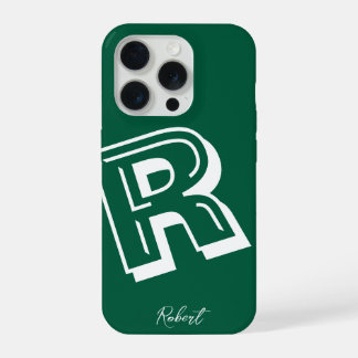 Moderne groene initiële minimale Case-Mate iPhone- iPhone 15 Pro Case