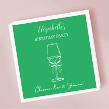 Moderne groene juichen tot 30 jaar verjaardag serv